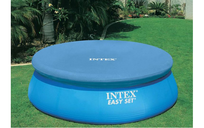 Тент для бассейна с верхним надувным кольцом 244см Intex 28020 Тент для бассейна с верхним надувным кольцом 244см Intex 28020